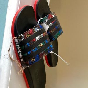 Adidas Lego ninjago slides new with tags size 5
